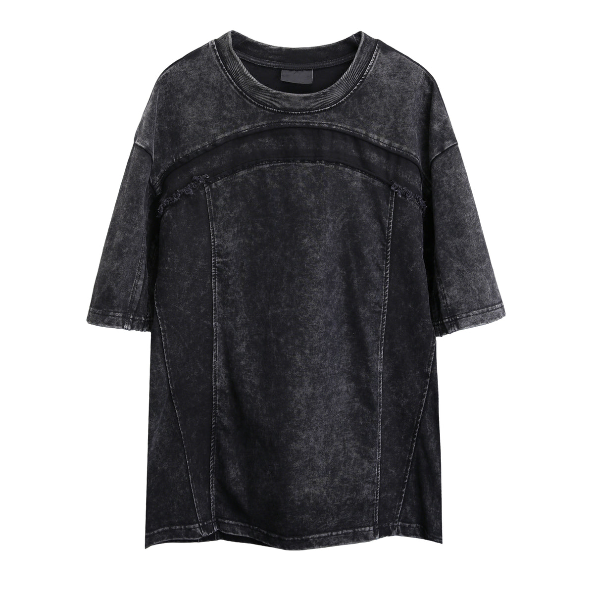 Deconstructed patchwork tee