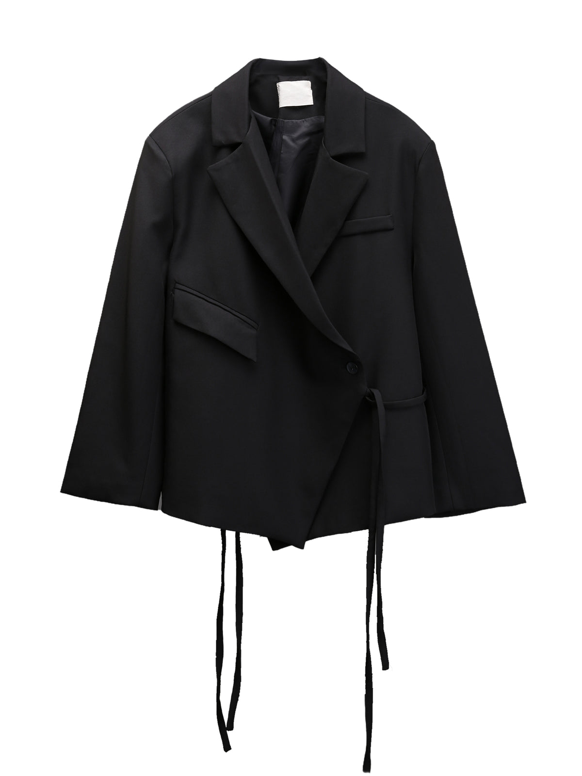 Asymmetric Cut Casual Coat