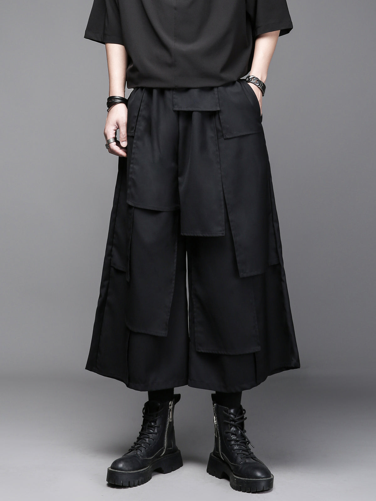 Yamamoto Asymmetric Layered Culotte Trousers