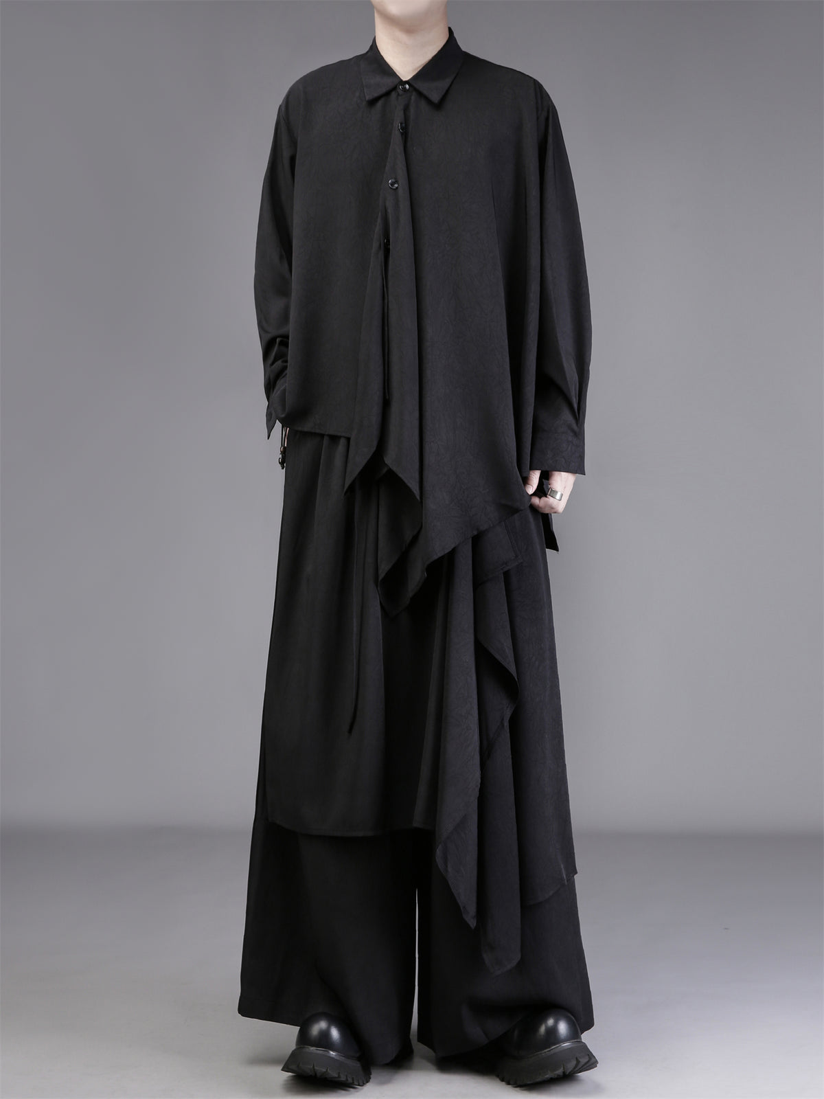Shirt dress pants set