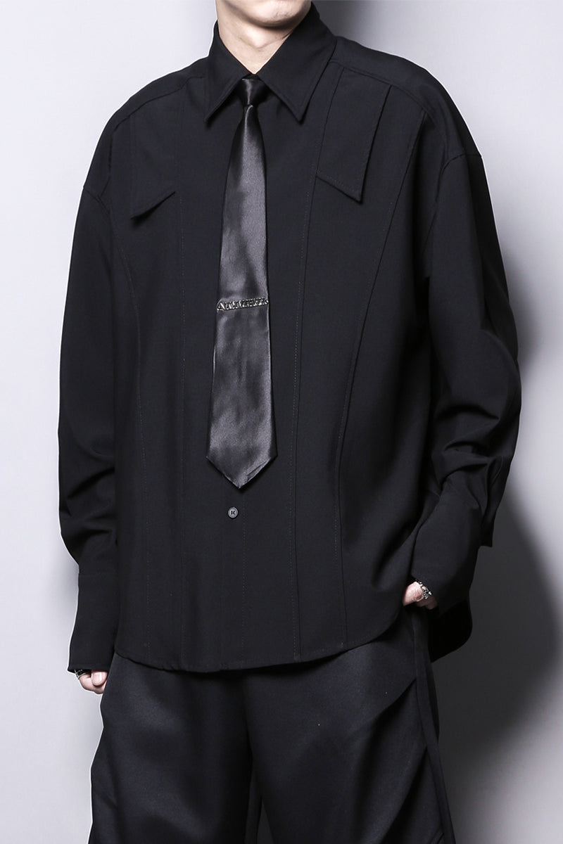 Deconstructed Longline Shirt